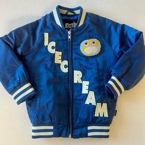 Icecream Kids Vibrant Blue Puffer Coat